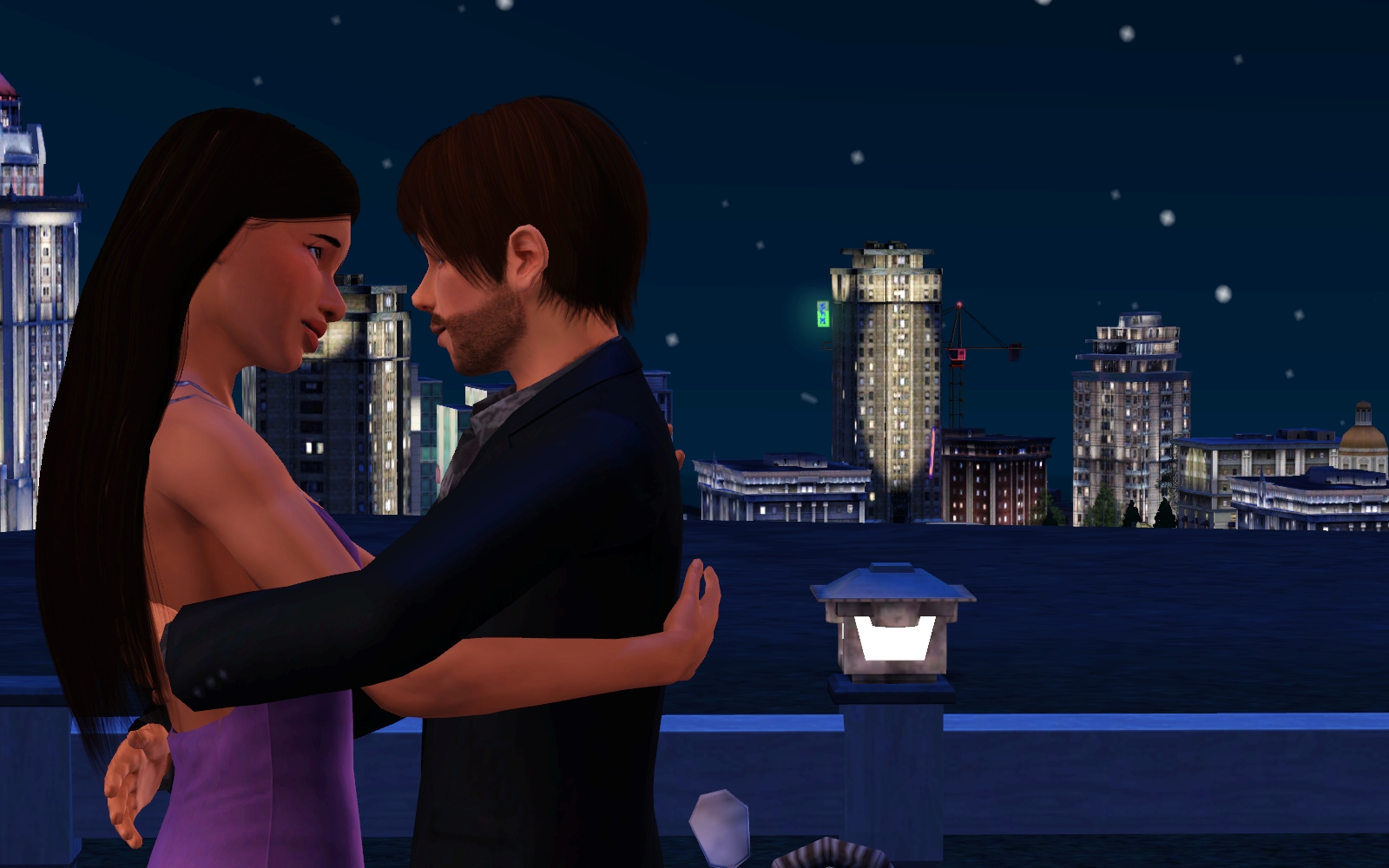 my sims (Magnolia and Barry) in looove